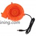 BUYEONLINE Mini Fan - Mini Fan Blower For Mascot Head Inflatable Costume 6V Powered 4Xaa Dry Battery Orange - B06XNRS3FS